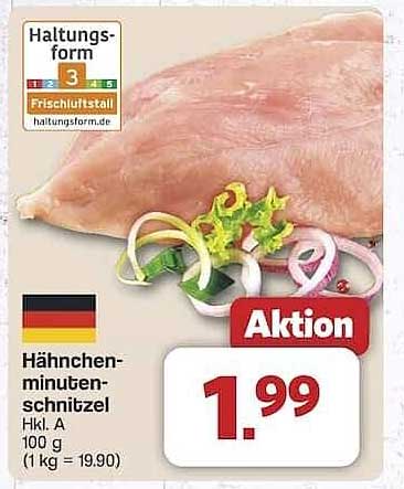 Hähnchen-Minutensteaks, Hkl. A - Aktion