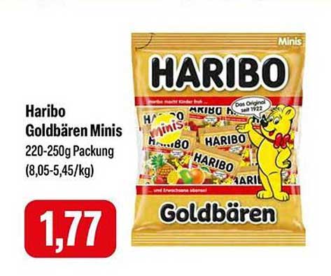 Haribo Goldbären Minis 220-250g Packung