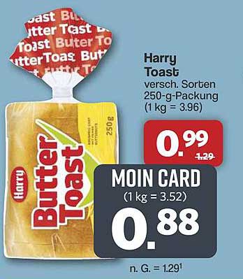Harry Toast - verschiedene Sorten in 250-g-Packung