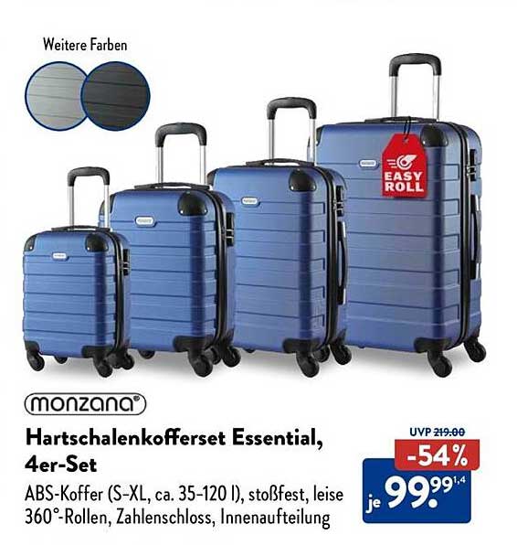 Hartschalenkofferset Essential, 4er-Set