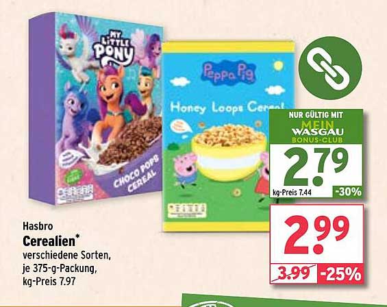 Hasbro Cerealien – verschiedene Sorten, 375-g-Packung