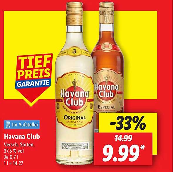 Havana Club - Verschiedene Sorten (37,5 % vol)