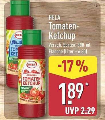 HELA Tomaten-Ketchup 300 ml - Verschiedene Sorten