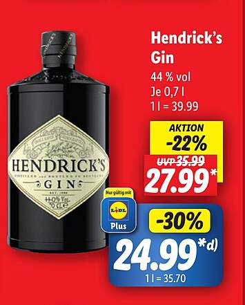 Hendrick's Gin 0,7L - Der exklusive Genuss