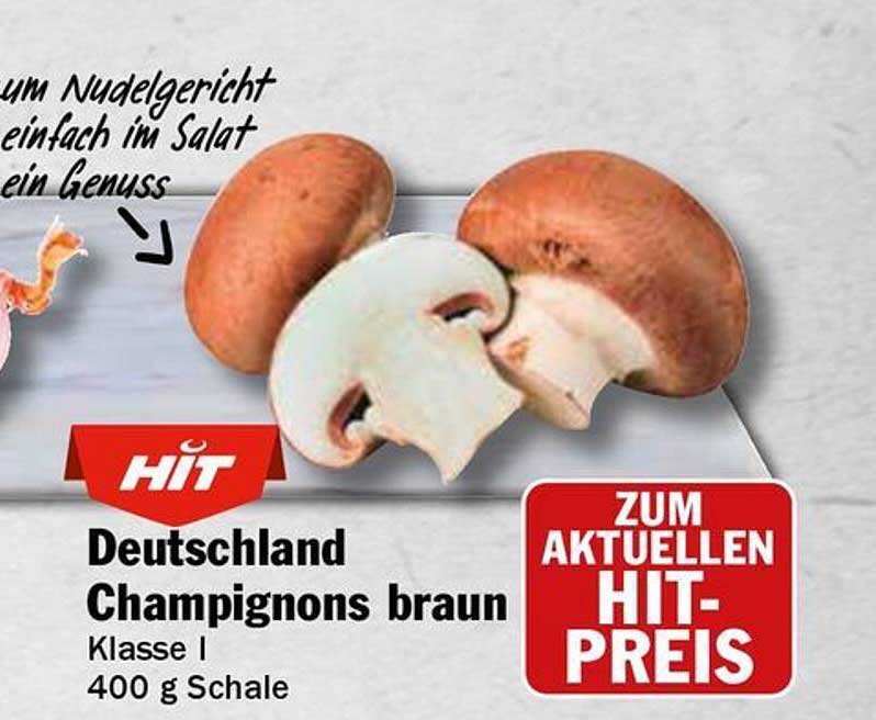 Hit-Preis: Deutschland Champignons braun Klasse I - 400 g Schale