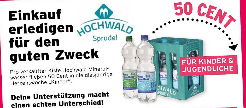 Hochwald Mineralwasser – Unterstützung für Kinder und Jugendliche