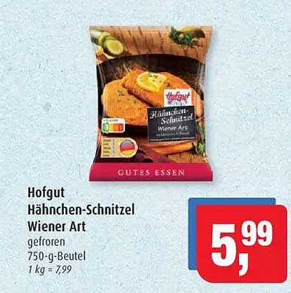 Hofgut Hähnchen-Schnitzel Wiener Art 750 g