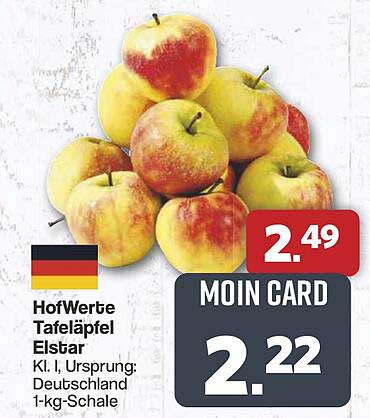 HofWerte Tafeläpfel Elstar 1-kg-Schale
