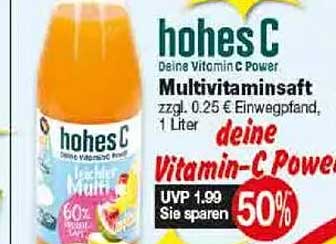 hohes C Multivitaminsaft 1 Liter – Vitamin-C Power zum Spitzenpreis