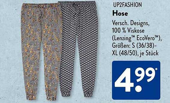 Hose in verschiedenen Designs aus 100 % Viskose (Lenzing™ EcoVero™)