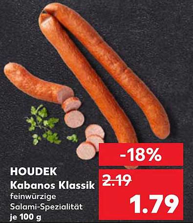 HOUDEK Kabanos Klassik feinwürzige Salami-Spezialität