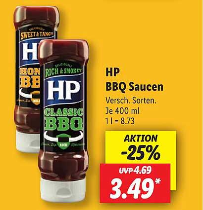 HP BBQ Saucen - Verschiedene Sorten
