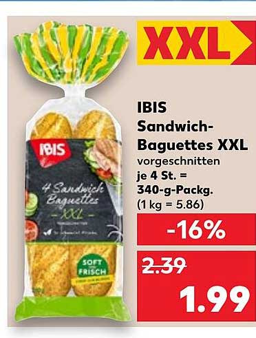 IBIS Sandwich-Baguettes XXL