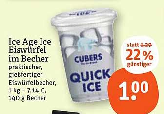 Ice Age Ice Eiwürfel im Becher