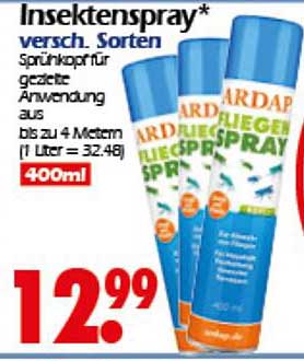 Insektenspray ARDAP 400ml – Effektiver Schutz gegen Fliegen und Ungeziefer