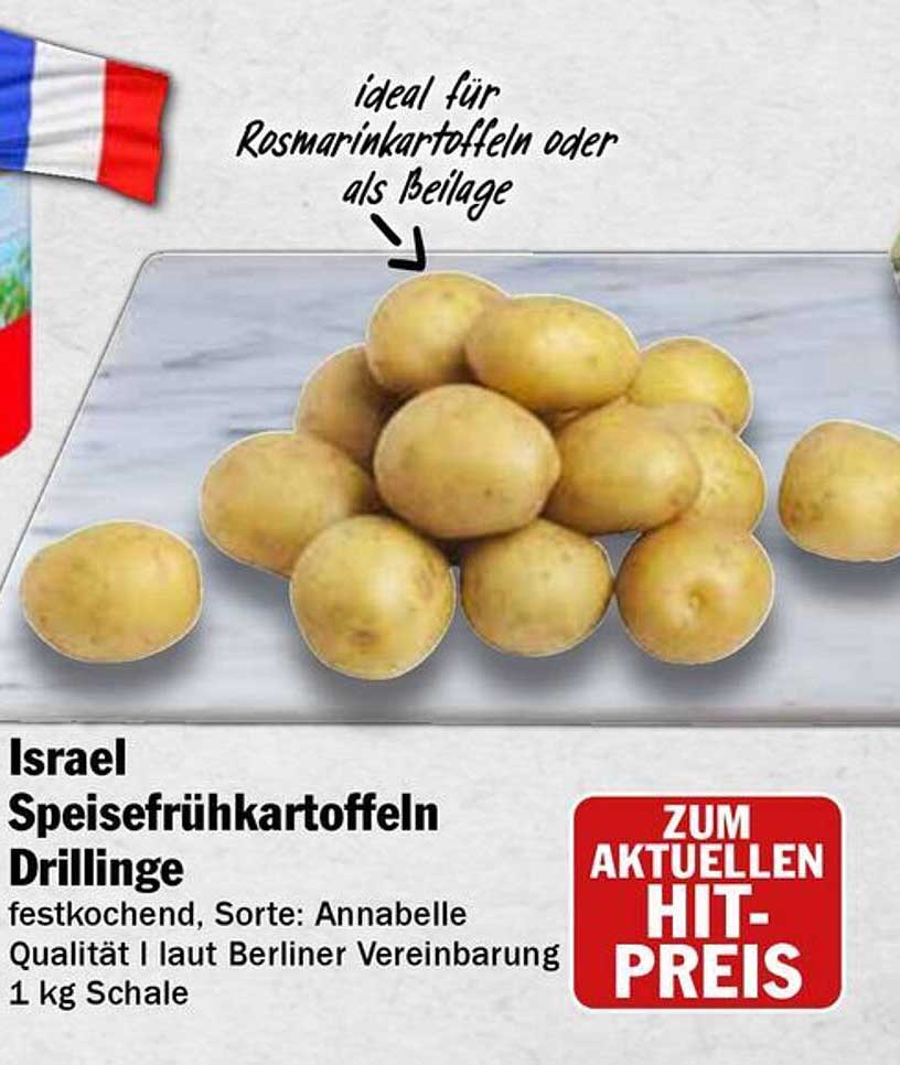 Israel Speise Frühkartoffeln Drillinge 1 kg