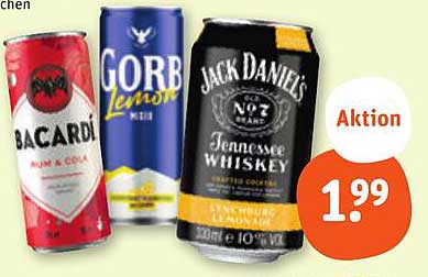 Jack Daniel's Tennessee Whiskey – Aktion für nur 1,99 €