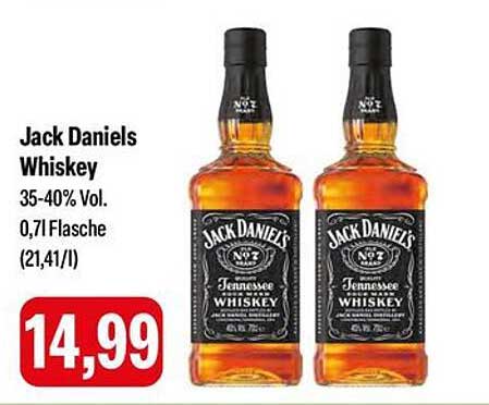 Jack Daniels Whiskey 0,7l - 14,99 €