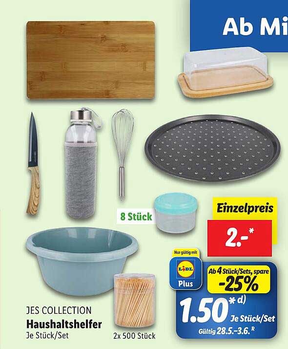 JES COLLECTION Haushaltshelfer je Stück/Set