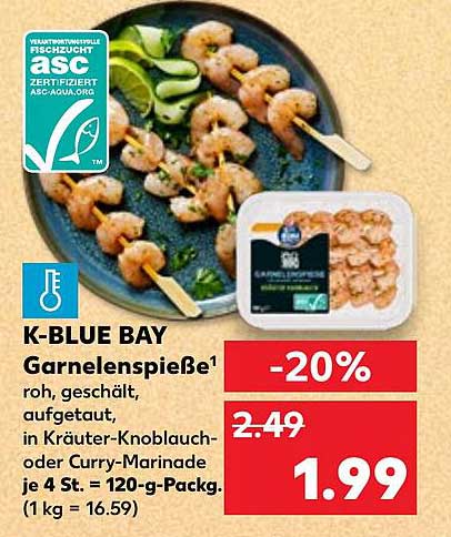 K-BLUE BAY Garnelenspieße