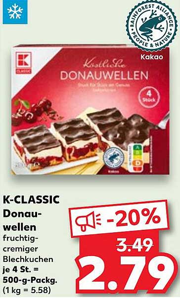 K-CLASSIC Donauwellen fruchtig-cremiger Blechkuchen