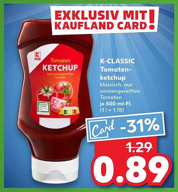K-CLASSIC Tomatenketchup 500 ml