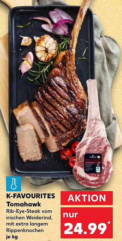 K-FAVOURITES Tomahawk Rib-Eye-Steak vom irischen Weiderind