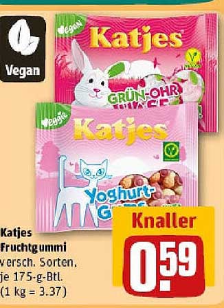 Katjes Fruchtgummi - Verschiedene Sorten