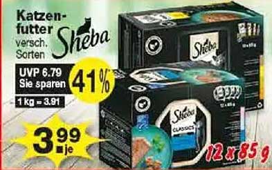 Katzenfutter Sheba – verschiedene Sorten