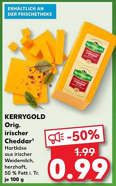 KERRYGOLD Orig. irischer Cheddar - 50% Rabatt!