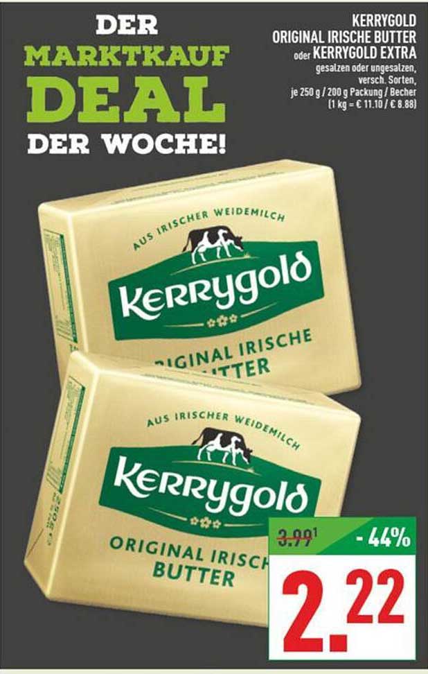Kerrygold Original Irische Butter oder Kerrygold Extra, 250 g oder 200 g