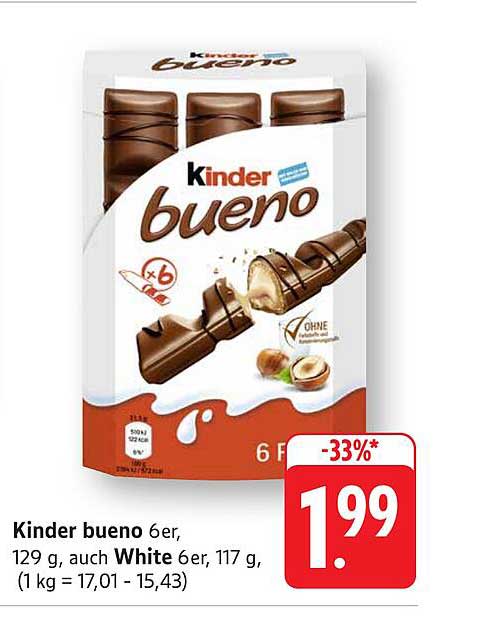 Kinder bueno 6er Pack - Ein Genuss für Groß und Klein