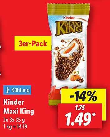 Kinder Maxi King - 3er-Pack