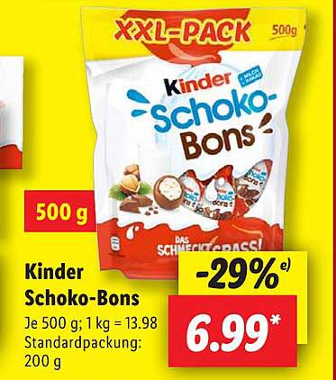 Kinder Schoko-Bons 500 g - XXL-PACK