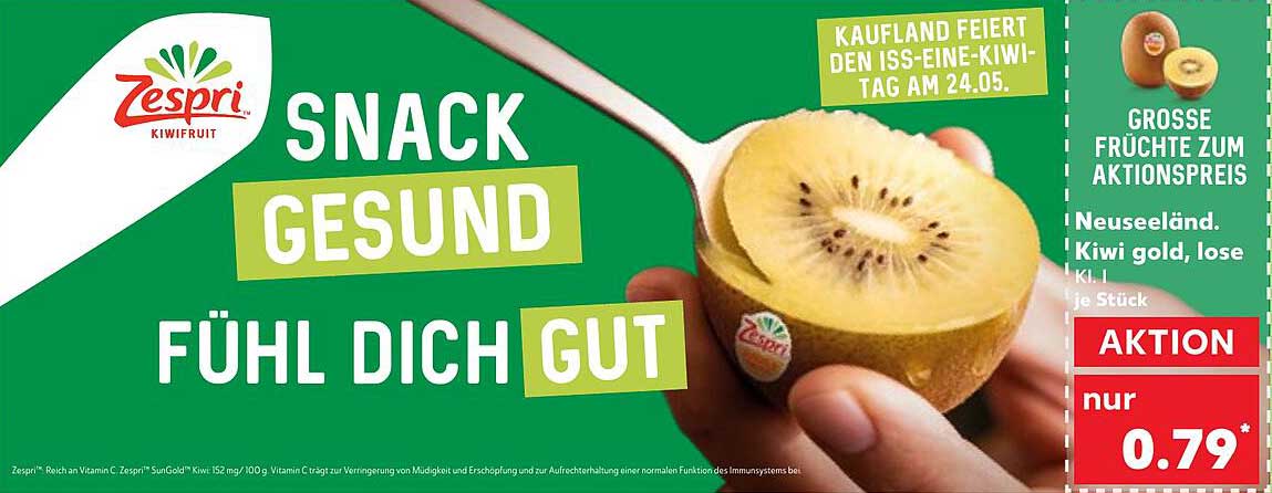 Kiwis von Zespri - Grosse Früchte zum Aktionspreis