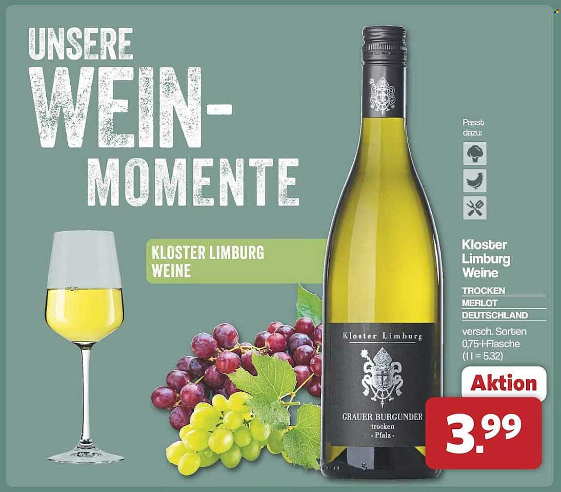 Kloster Limburg Weine - Trocken Merlot (0,75l Flasche)