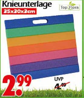Knieunterlage 35x30x2cm von Top Flora