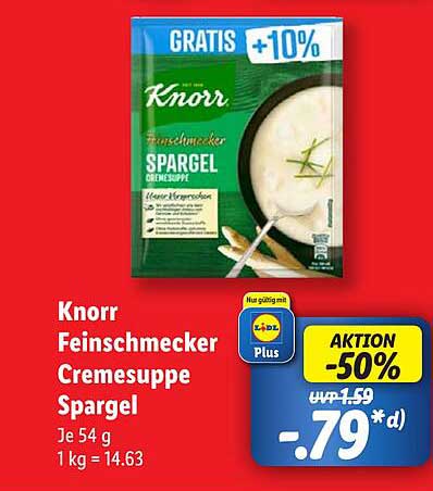 Knorr Feinschmecker Cremesuppe Spargel