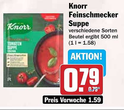 Knorr Feinschmecker Suppe, verschiedene Sorten