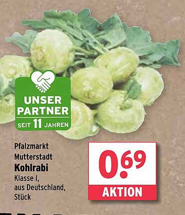 Kohlrabi Klasse I, aus Deutschland, Stück
