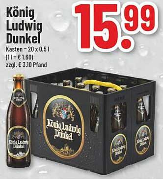 König Ludwig Dunkel Kasten (20 x 0,5 l)