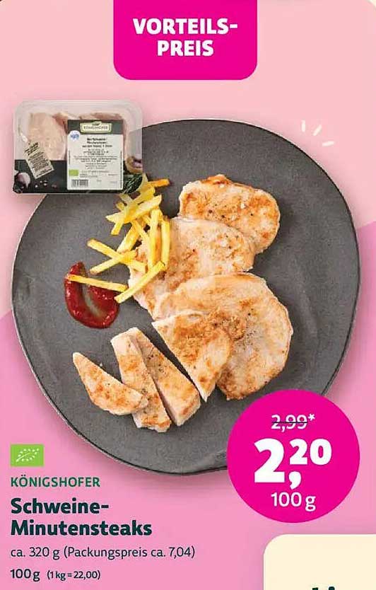 Königshofer Schweine-Minutensteaks