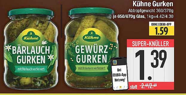 Kü & Bärlauch Gurken - Super-Angebot