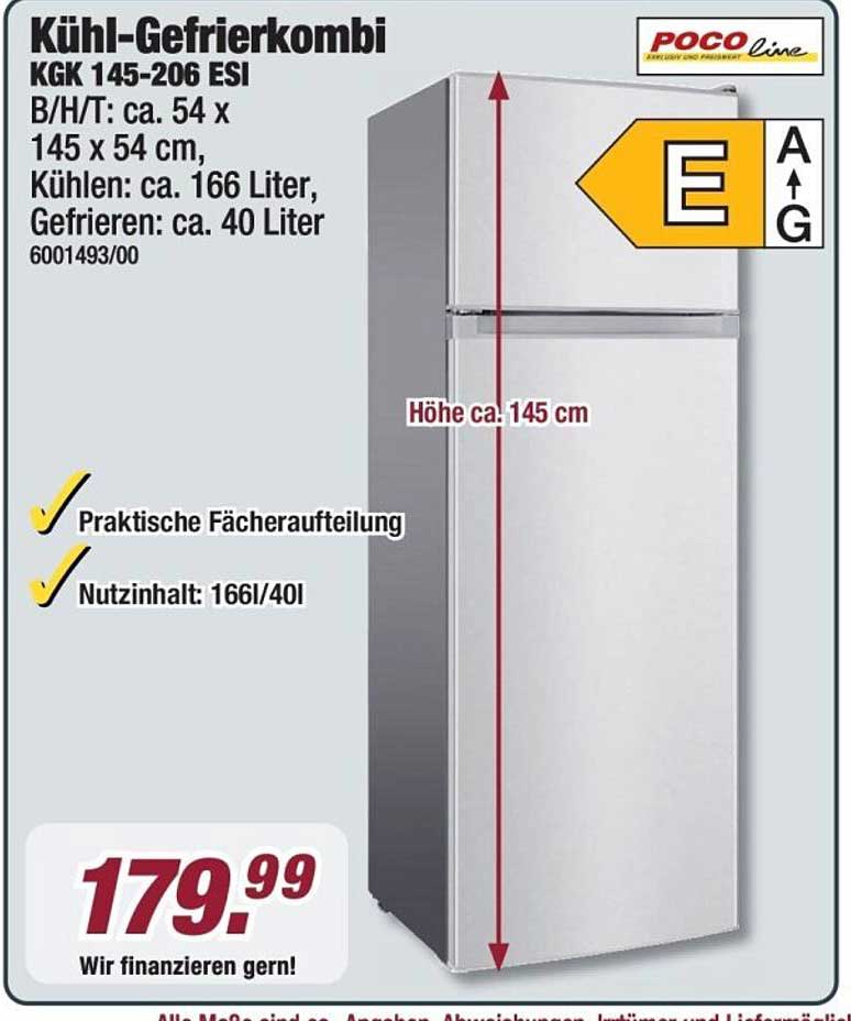 Kühl-Gefrierkombination KGK 145-206 ESI