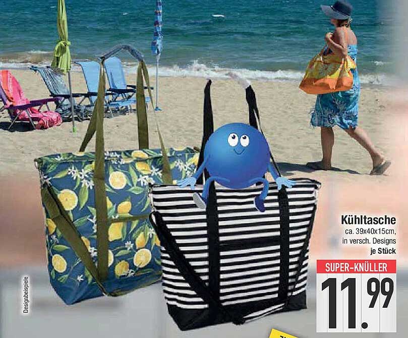 Kühltasche ca. 39x40x15cm, in versch. Designs