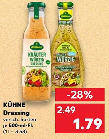 KÜHNE Dressing verschiedene Sorten 500 ml