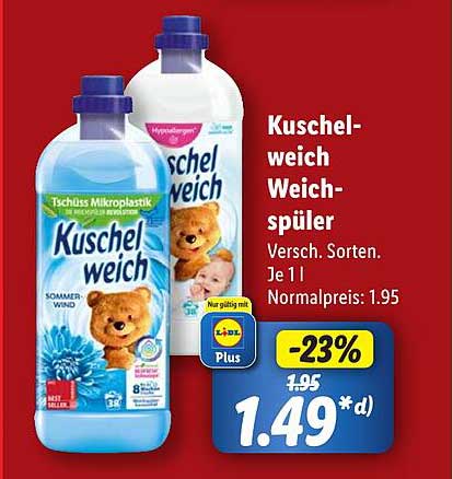 Kuschelweich Weichspüler - Verschiedene Sorten
