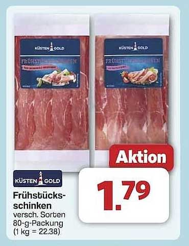 KÜSTEN GOLD Frühstücksschinken 80-g-Packung