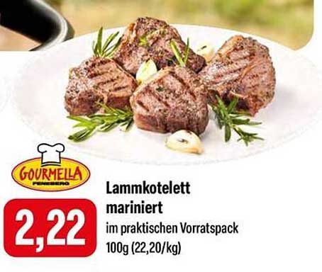 Lammkotelett mariniert im praktischen Vorratspack