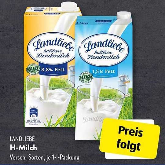 LANDLIEBE H-Milch 1 Liter (versch. Sorten)